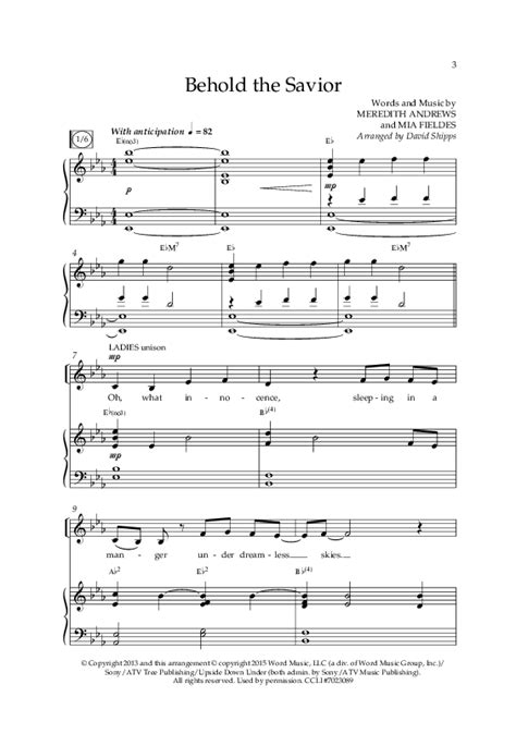 Behold The Savior Choral Anthem Satb Sheet Music Pdf Lifeway Choral