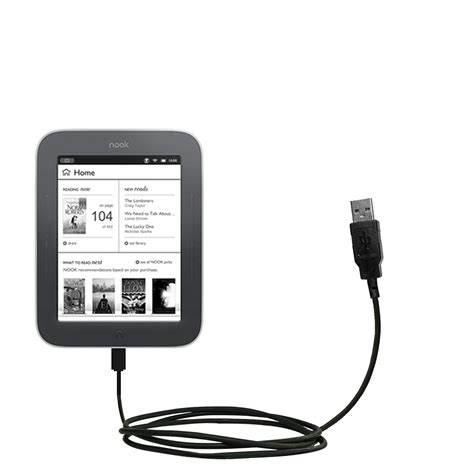 Classic Straight Usb Cable Suitable For The Barnes And Noble Nook Simple Touch With Power Hot