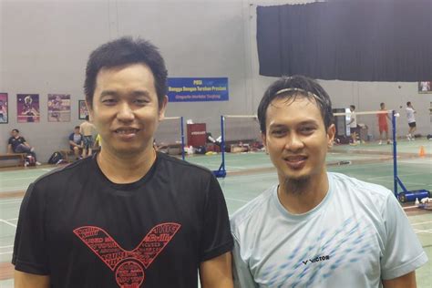 Foto Ahsan Hendra Satu Satunya Wakil Indonesia Di Canada Open