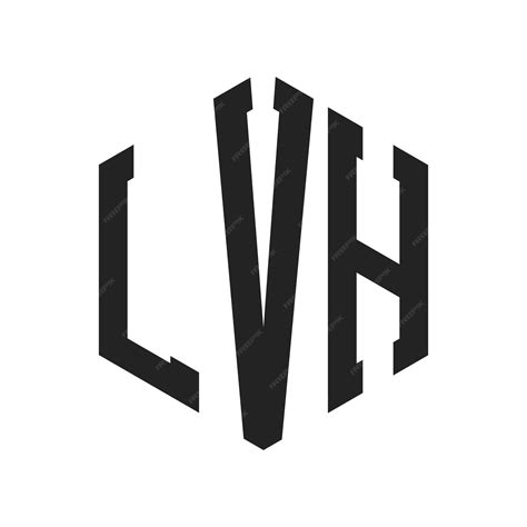 premium vector lvh logo design initial letter lvh monogram logo