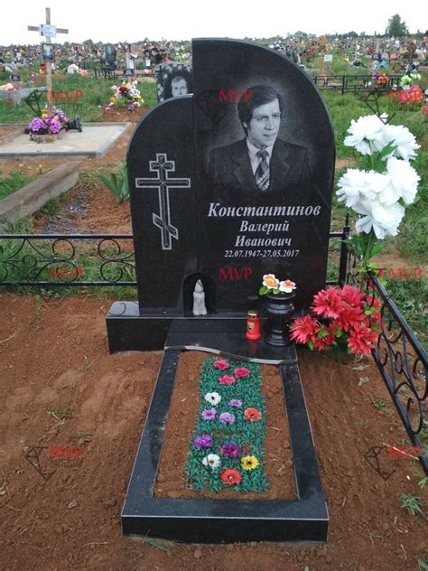 Выполненные работы одинарных гранитных памятников | Мастерская Вечной ...
