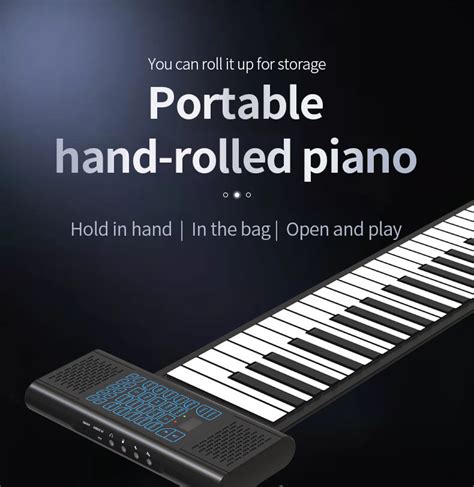 Your Musical Creativity Anywhere with the Konix 61-Key Roll-Up Piano ...