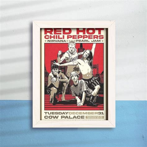Quadro Decorativo Banda Red Hot Chili Peppers Elo
