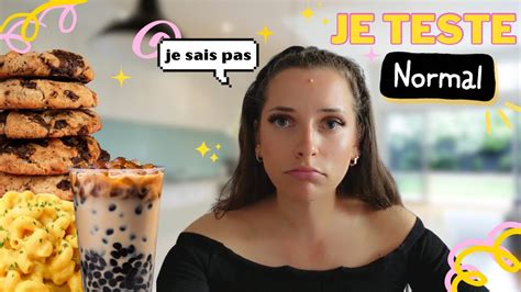 Je Teste Des Produits De Chez Normal Youtube