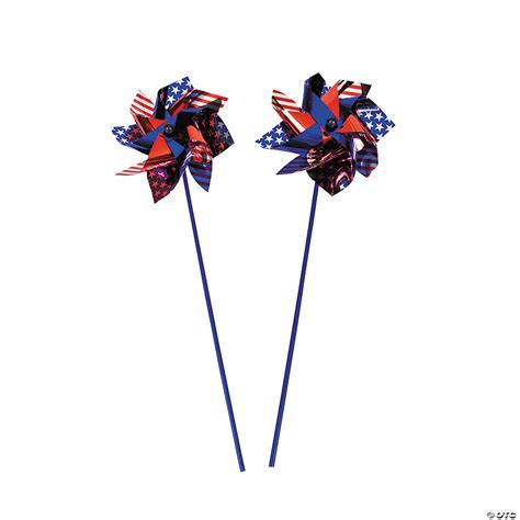 Jumbo Patriotic Pinwheels Oriental Trading