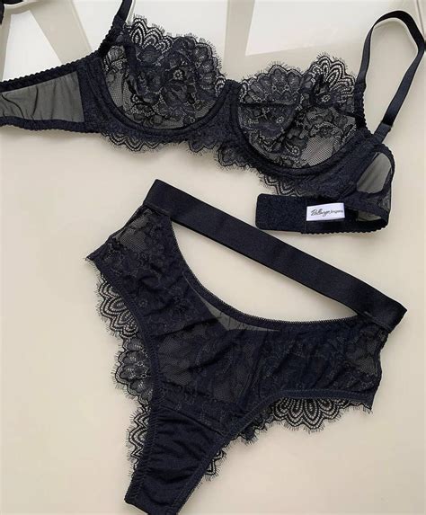 Black Lingerie Panties Bra Sexy Lingerie Valentine S Day Corsets Set Lingerie Women S