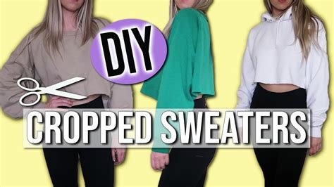 HOW TO DIY CROP SWEATERS + HOODIES! - Dezign Ark