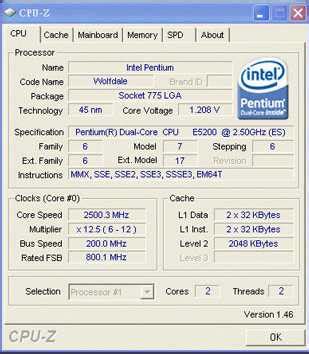 Обзор, тестирование процессора Intel Pentium Dual-Core E5200. - MegaObzor
