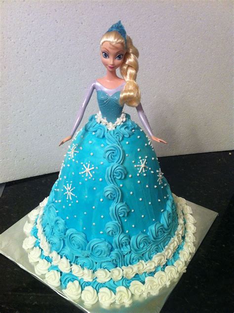 Elsa Barbie cake! | Doll birthday cake, Frozen birthday cake, Elsa doll ...