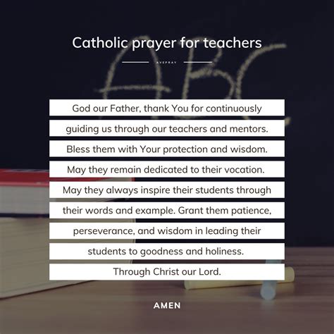 catholic prayer  teachers