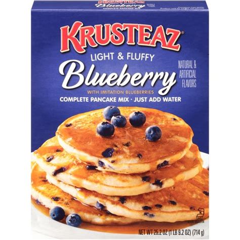 Krusteaz Light Fluffy Complete Pancake Mix Blueberry