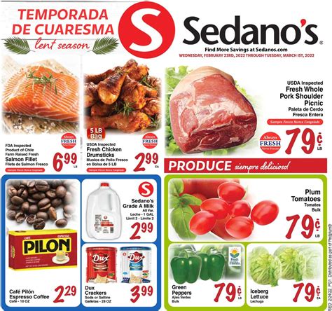 Sedano's Ad Circular - 02/23 - 03/01/2022 | Rabato