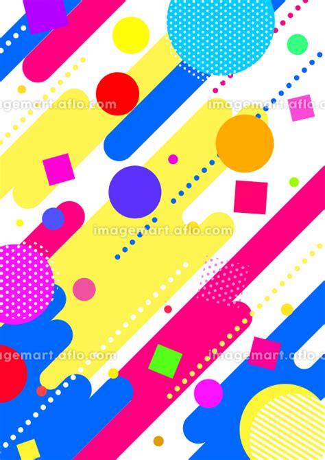 カラフルポップな明るい背景画像6のイラスト素材 223312184 イメージマート