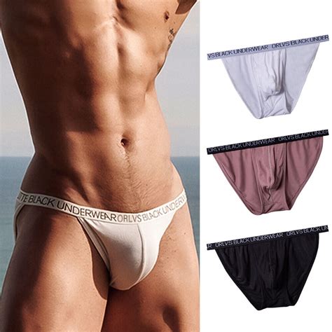 Men S Sexy Modal Seamless Briefs Low Rise Underwear Bikini Pouch Panties Soft Ca Ebay