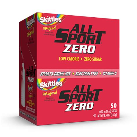 All Sport - Sports Drink Mix All Sport Zero – Drink Mix – Skittles – 50ct