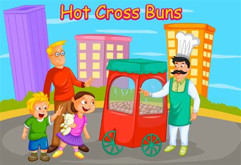 Hot Cross Buns | Nursery Rhyme For Kids With Lyrics