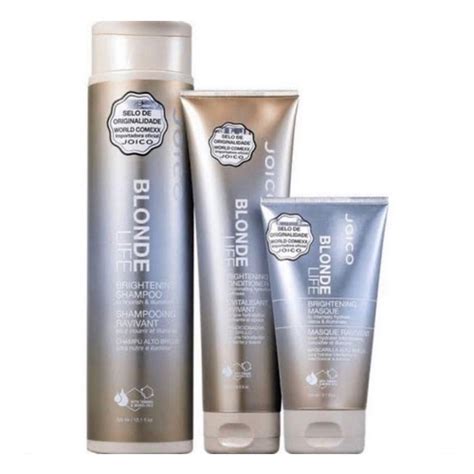 Kit Joico Blonde Life Brightening Shampoo Cond Mascara Shopee Brasil