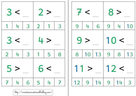 Cartes Choix Version Normale Et Montessori Math Matiques