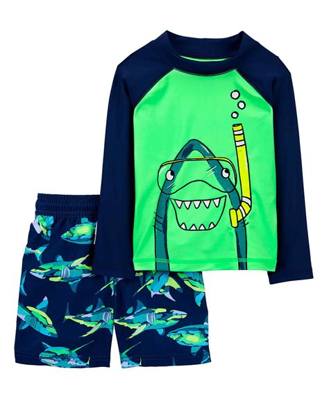 Conjunto De Praia Infantil Pe As Tubar O Mergulhador Azul Carter S