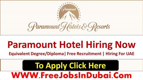 Paramount Careers Jobs In Dubai