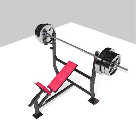 Athlete Bench Press Pose 3d Model 199 3ds Blend C4d Fbx Max Ma