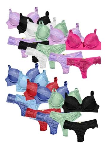 Kit C Conjuntos Lingerie Fio Duplo Premium Sensual Frete Gr Tis