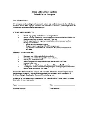 Fillable Online Bms Boazk12 School Parent Compact Letter Bms Boazk12