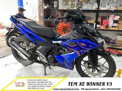 T Ng H P M U Tem Winner X Hot Nh T Hi N Nay Nguy N Decal Chuy N D N Keo Xe Design Tem Xe
