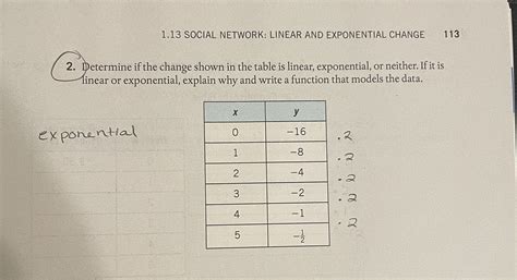 3 Linear Exponential Or Neither D A