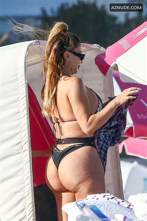 Larsa Pippen Sexy Shows Off Her Curves In A Black Bikini In Miami Aznude