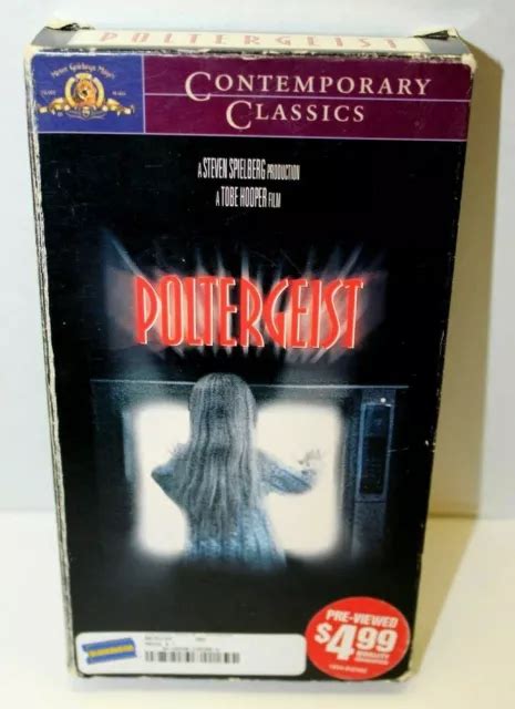 Poltergeist Vhs Horror Contemporary Classics Hi Fi Sci Fi Steven Spielberg Mgm Eur 1390