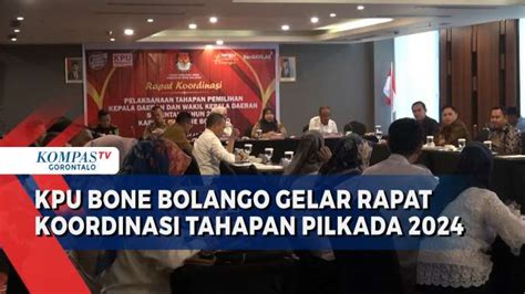 KPU Bone Bolango Gelar Rapat Koordinasi Tahapan Pilkada 2024