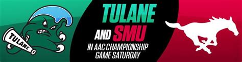 2023 Aac Championship Game Tulane Vs Smu Mustangs Picks