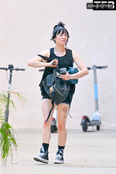 Billie Eilish Sexy Seen Flaunting Her Hot Legs Wearing Shorts In Studio City Aznude