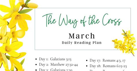 March Bible Reading Plan 2022
