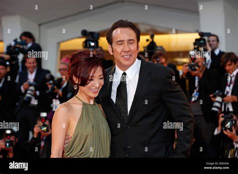 Venice Ca Italy 30th Aug 2013 Nicolas Cage Alice Kim Cagejoe