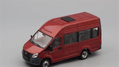 Масштабная модель 1/43 ГАЗель Некст / Next A65R22 пассажирская, темно ...