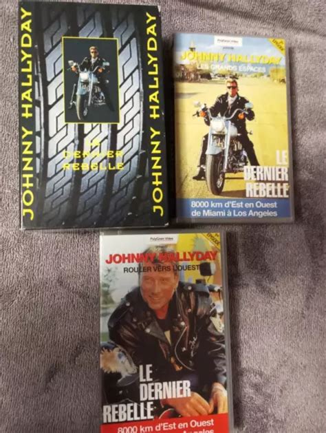 Cassette Vid O Vhs Johnny Hallyday Dernier Rebelle Detective La Gamine