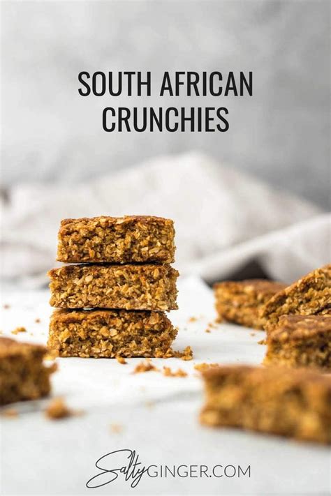 Crunchie South African Oat And Coconut Bars Crunchie Recipes Oat Cookie Recipe South