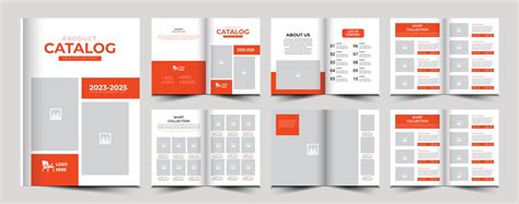 vector catalog  catalogue  product catalog template  vector
