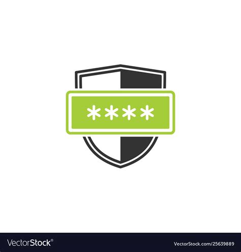 Password Related Icon On Background For Graphic Vector Image