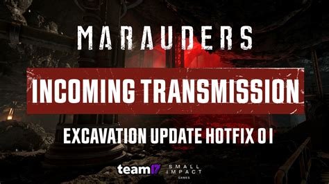 Marauders On Twitter ‼️ Excavation Update Hotfix 01 Has Deployed ️ Healing Time Reduced Back