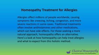 Homeopathy Treatment for Allergies A Natural Approach to Relief.pptx