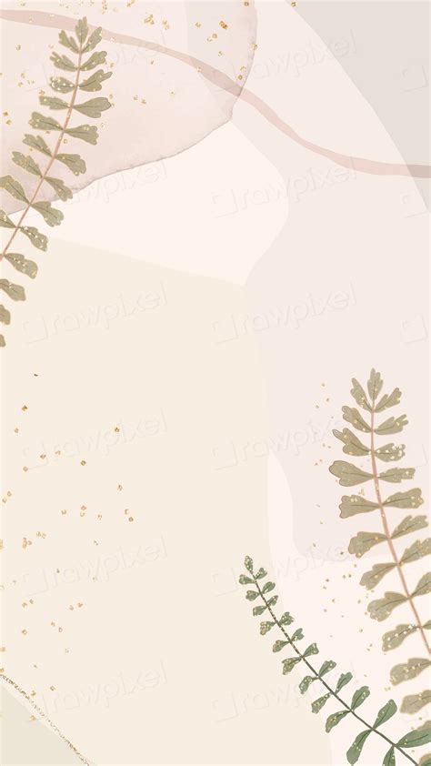 Green Leaves Psd Nude Pink Premium Psd Rawpixel