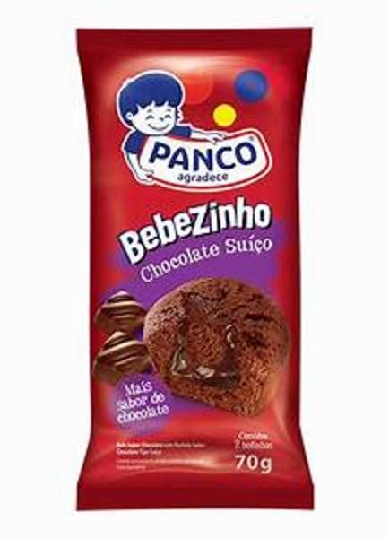 Bolinho Bauducco Bebezinho Chocolate Recheio Chocolate SuÍÇo Pacote 70g