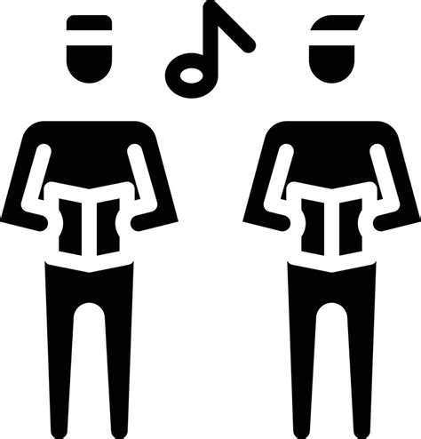 choir music song chorus voice - solid icon 14014824 Vector Art at Vecteezy