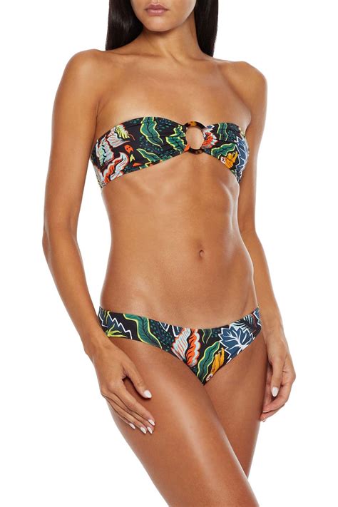 SOLID STRIPED The Desi tief sitzendes Bikini Höschen mit Print THE