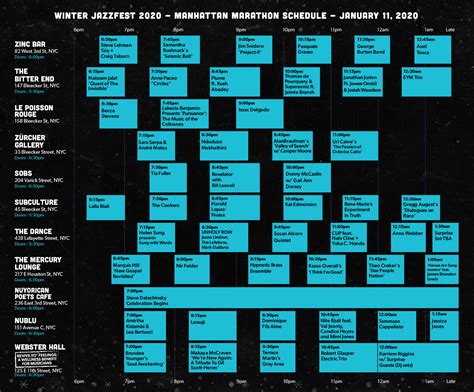 SATURDAY JAN 11TH — Winter Jazzfest