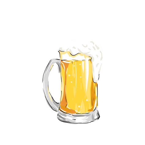 Beer Illustration Hd Transparent Cartoon Illustration Beer Material
