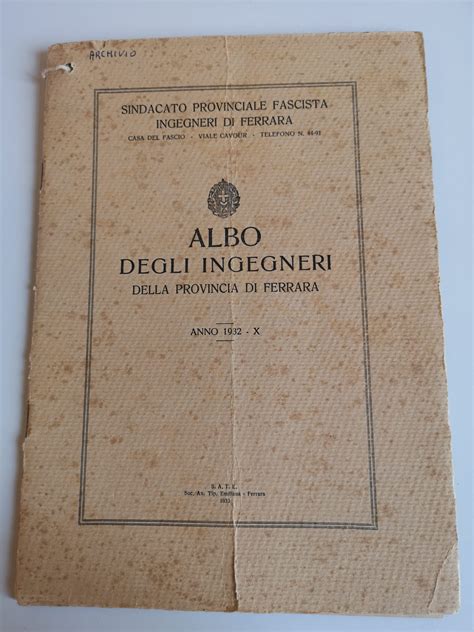 Iscritto Ordine Degli Ingegneri Della Provincia Di Ferrara